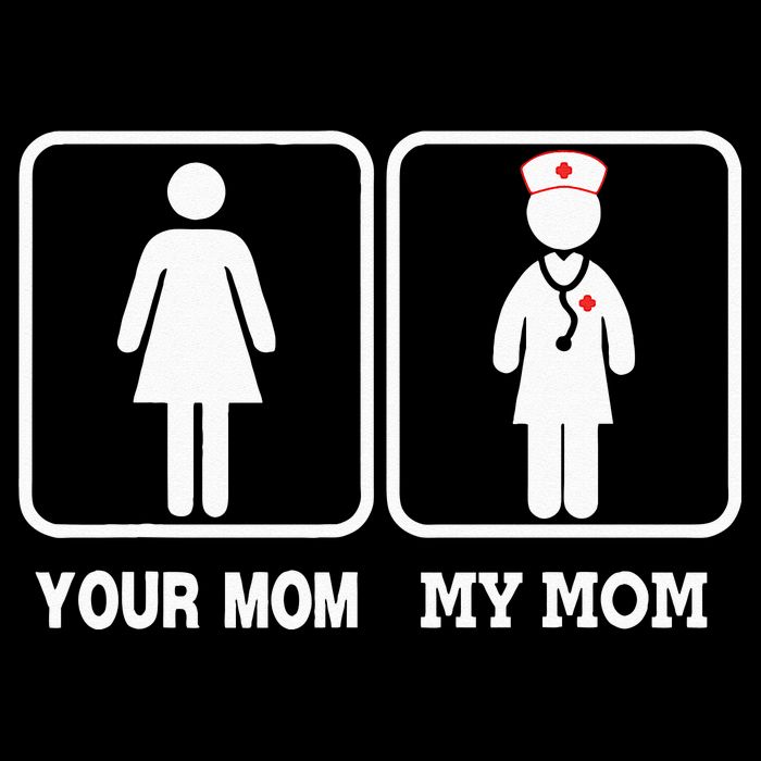 My Mom Is A Nurse Your Mom Is Not Nursing Children Drawstring Bag