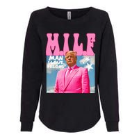 Milf Man I Love Felons Funny Trump Pink 2024 For President Womens California Wash Sweatshirt