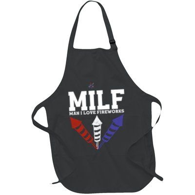 MILF Man I Love Fireworks Funny American 4th Of July Apron