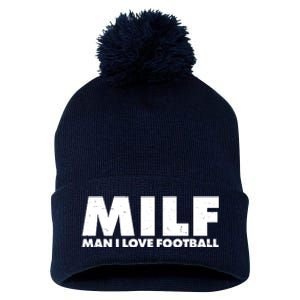 MILF Man I Love Football Pom Pom 12in Knit Beanie