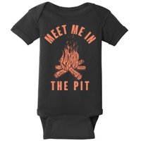 Meet Me In The Pit Campfire Baby Bodysuit