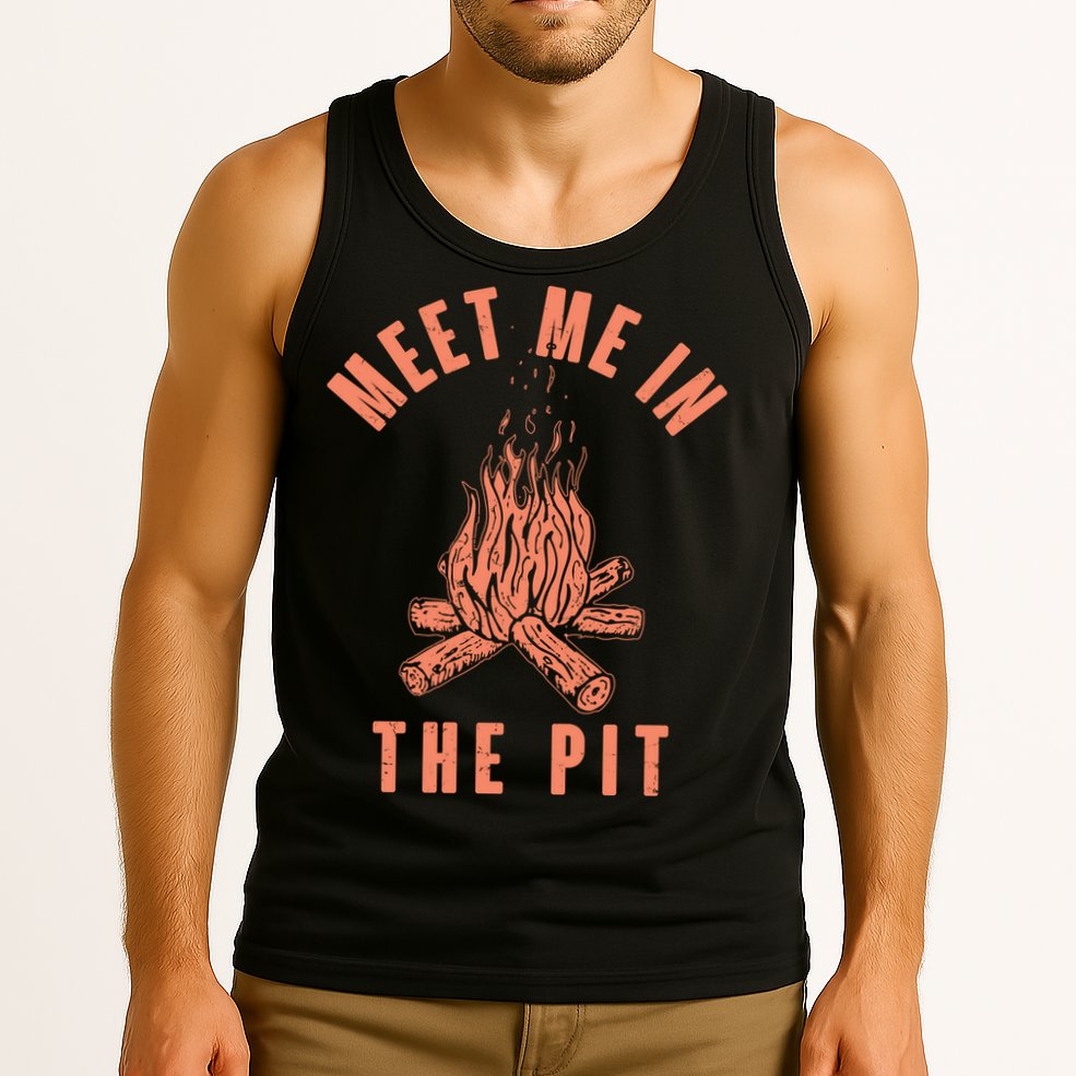 Meet Me In The Pit Campfire Tank Top