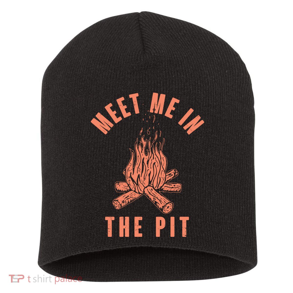 Meet Me In The Pit Campfire Short Acrylic Beanie