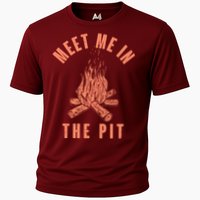Meet Me In The Pit Campfire Cooling Performance Crew T-Shirt