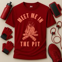 Meet Me In The Pit Campfire Cooling Performance Crew T-Shirt