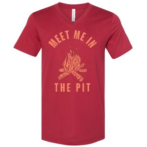 Meet Me In The Pit Campfire V-Neck T-Shirt