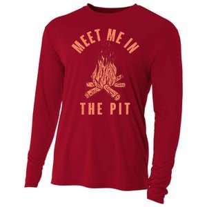 Meet Me In The Pit Campfire Cooling Performance Long Sleeve Crew