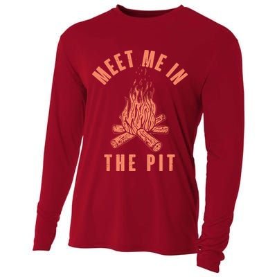 Meet Me In The Pit Campfire Cooling Performance Long Sleeve Crew
