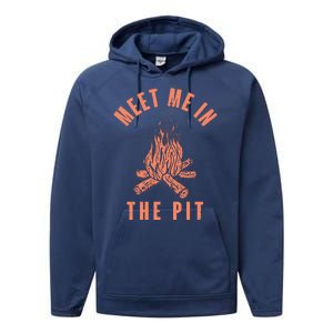 Meet Me In The Pit Campfire Performance Fleece Hoodie