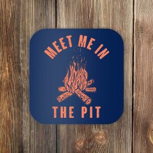 Meet Me In The Pit Campfire Coaster