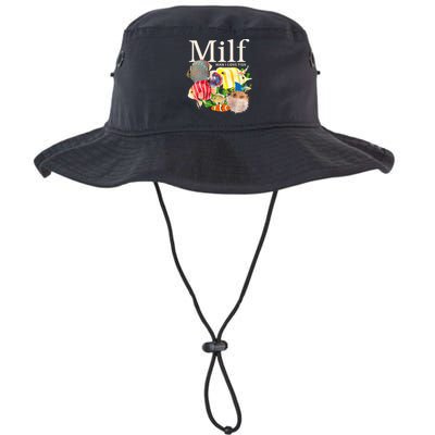 Milf Man I Love Fish Funny Fishing Fisherman Humor Nature Legacy Cool Fit Booney Bucket Hat