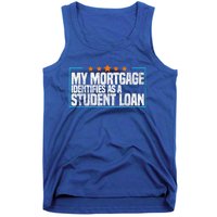 My Mortgage Identifies As A Student Loan College Students Tank Top