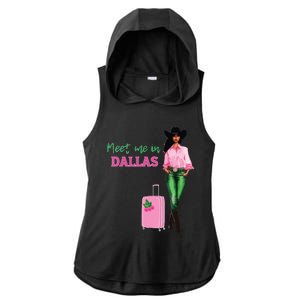 Meet Me In Dallas Ladies PosiCharge Tri-Blend Wicking Draft Hoodie Tank