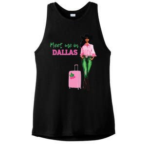 Meet Me In Dallas Ladies PosiCharge Tri-Blend Wicking Tank