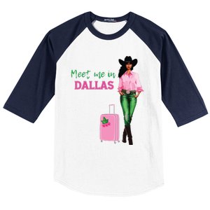 Meet Me In Dallas Baseball Sleeve Shirt