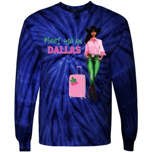 Meet Me In Dallas Tie-Dye Long Sleeve Shirt