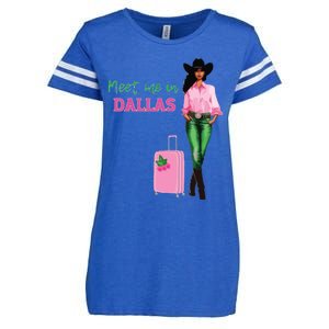 Meet Me In Dallas Enza Ladies Jersey Football T-Shirt