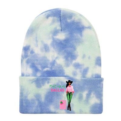 Meet Me In Dallas Tie Dye 12in Knit Beanie