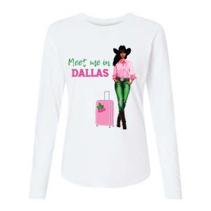 Meet Me In Dallas Womens Cotton Relaxed Long Sleeve T-Shirt