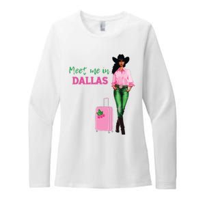 Meet Me In Dallas Womens CVC Long Sleeve Shirt