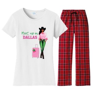 Meet Me In Dallas Women's Flannel Pajama Set