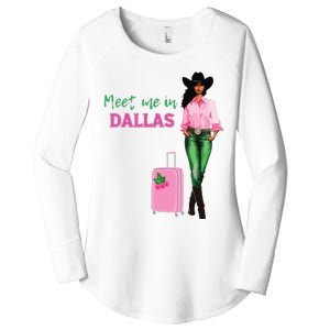 Meet Me In Dallas Women's Perfect Tri Tunic Long Sleeve Shirt