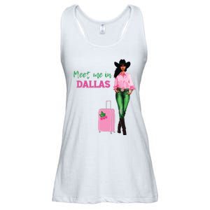 Meet Me In Dallas Ladies Essential Flowy Tank