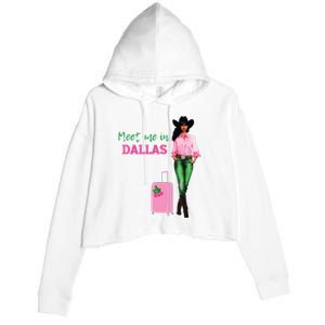 Meet Me In Dallas Crop Fleece Hoodie