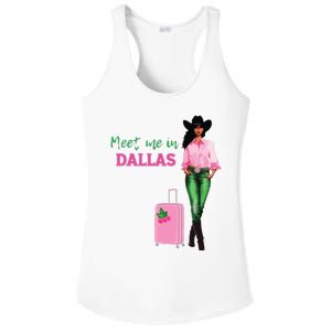 Meet Me In Dallas Ladies PosiCharge Competitor Racerback Tank