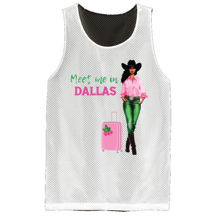 Meet Me In Dallas Mesh Reversible Basketball Jersey Tank