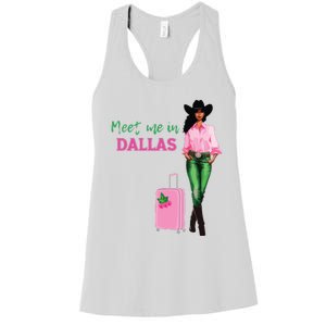 Meet Me In Dallas Women's Racerback Tank