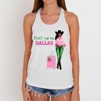 Meet Me In Dallas Women's Knotted Racerback Tank