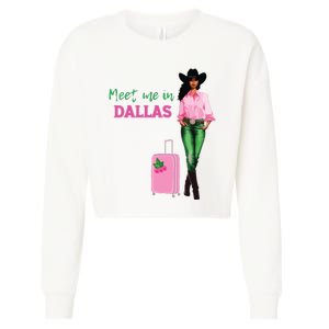 Meet Me In Dallas Cropped Pullover Crew