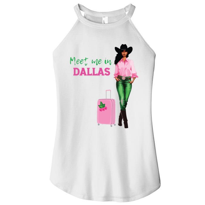 Meet Me In Dallas Women's Perfect Tri Rocker Tank