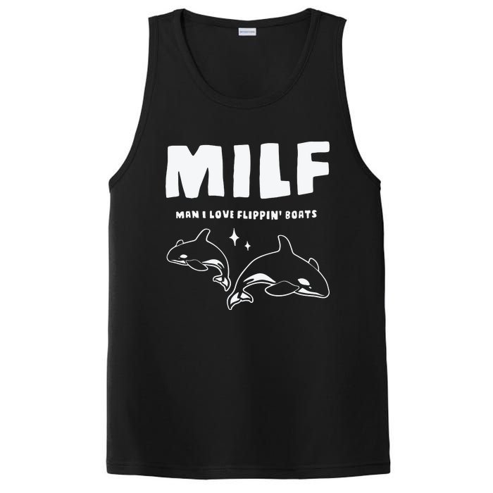 Milf Man I Love Flippin’ Boats PosiCharge Competitor Tank