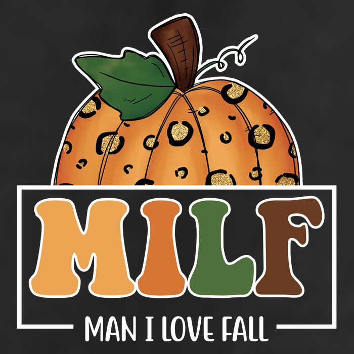 MILF Man I Love Fall Pumpkin Funny 7 Panel Mesh Trucker Snapback Hat