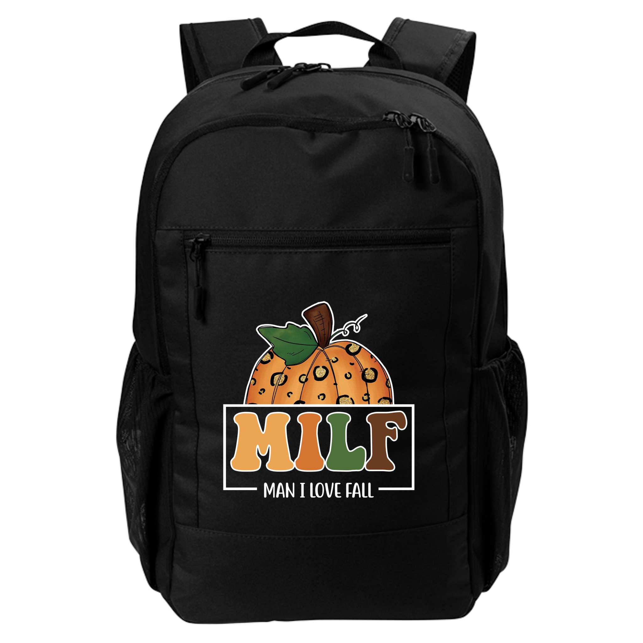 MILF Man I Love Fall Pumpkin Funny Backpack