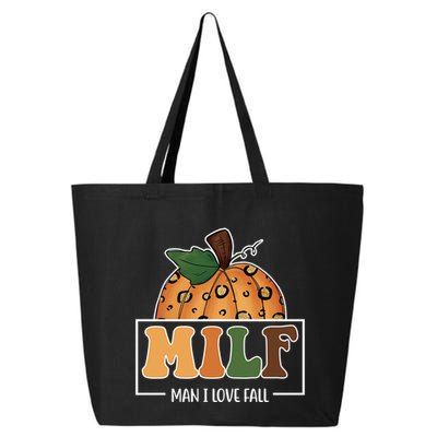 MILF Man I Love Fall Pumpkin Funny 25L Jumbo Tote