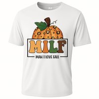 MILF Man I Love Fall Pumpkin Funny Cooling Performance Crew T-Shirt