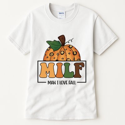 MILF Man I Love Fall Pumpkin Funny Tall T-Shirt