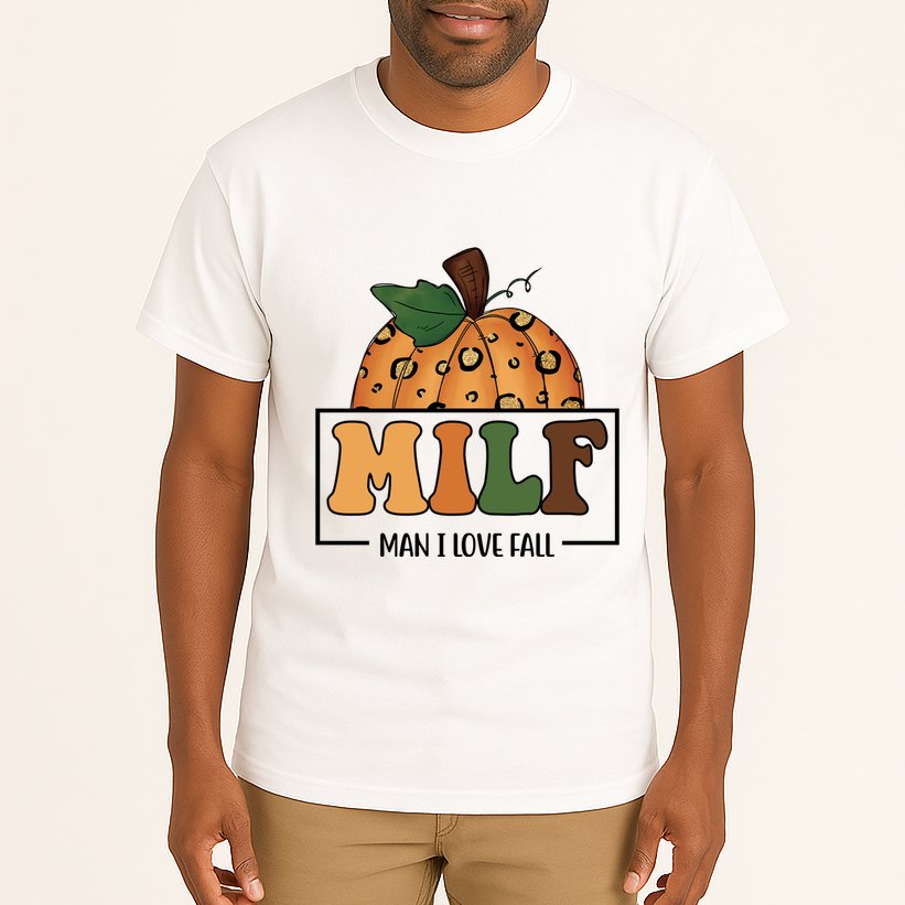MILF Man I Love Fall Pumpkin Funny Tall T-Shirt