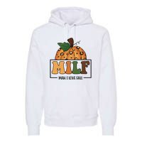 MILF Man I Love Fall Pumpkin Funny Premium Hoodie