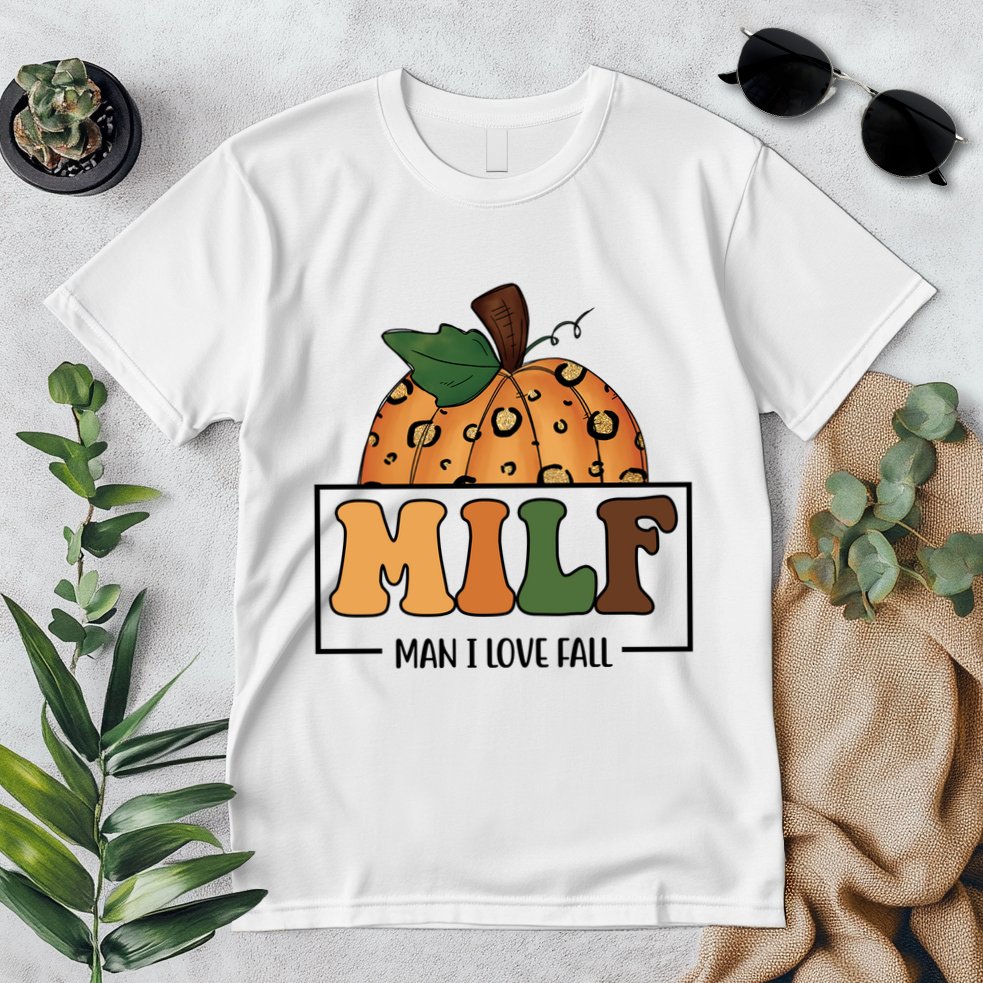 MILF Man I Love Fall Pumpkin Funny Premium T-Shirt