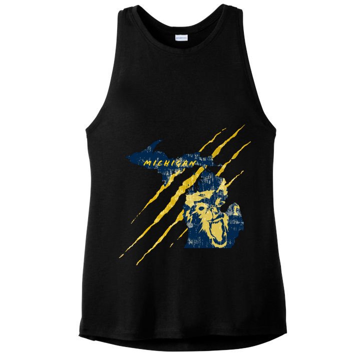 Michigan Ladies PosiCharge Tri-Blend Wicking Tank
