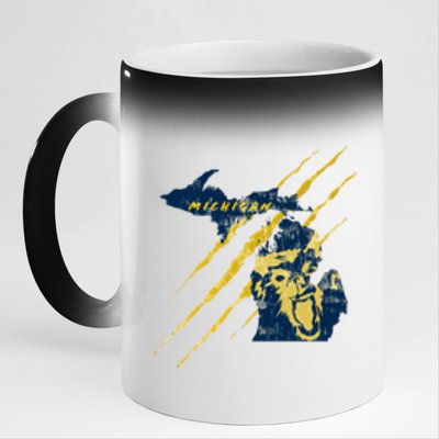 Michigan 11oz Black Color Changing Mug