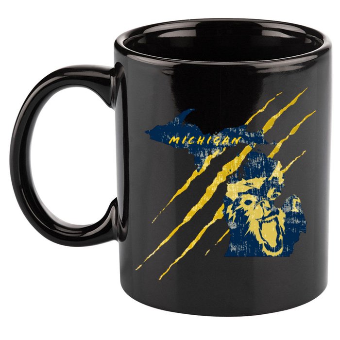 Michigan 11oz C Handle Ceramic Mug