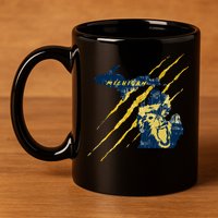 Michigan 11oz C Handle Ceramic Mug