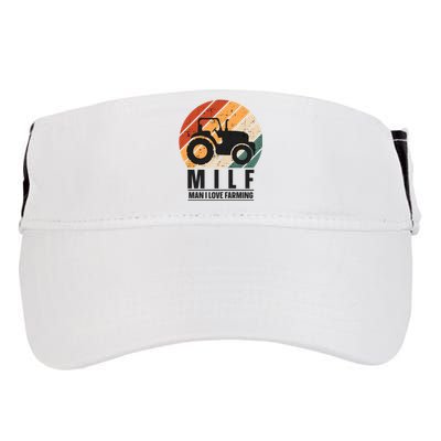 MILF Man I Love Farming Funny Farm Tractor Lover Adult Drive Performance Visor