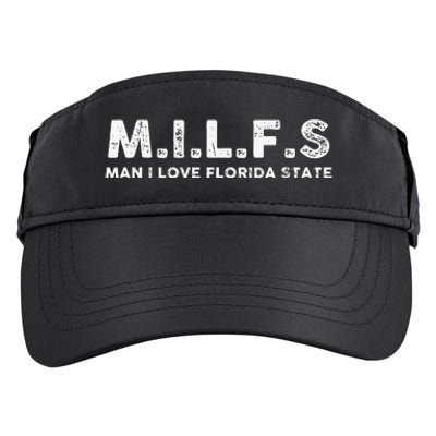 MILFS Man I Love Florida States Vintage Adult Drive Performance Visor