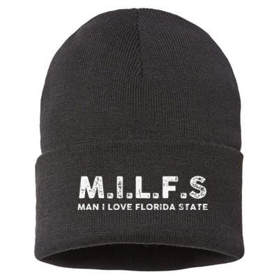 MILFS Man I Love Florida States Vintage Sustainable Knit Beanie